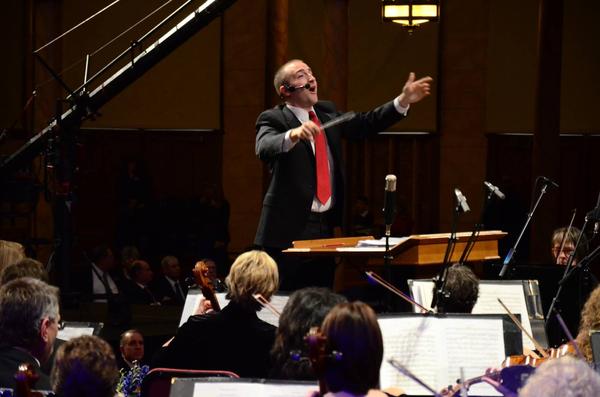 Justin Lewis Conducting Mormon Tabernacle Choir and Orchestra