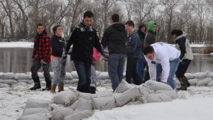 Mormons helping out during the Canada floods in Saskatchewan