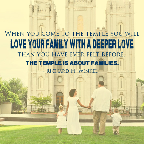 LDS Family At Temple