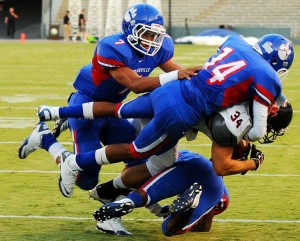 High School Football Tackle Mormon