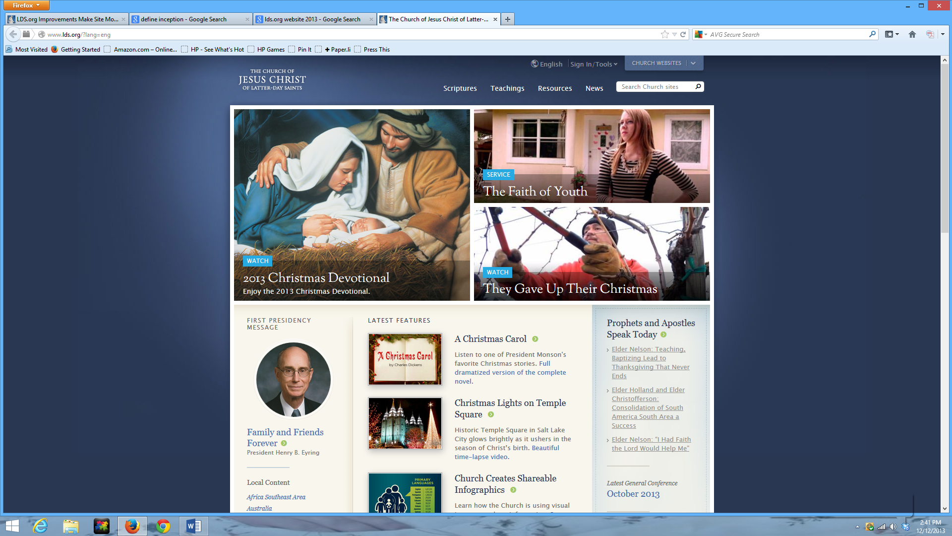 Enhancements to LDS.org Make Site More User-Friendly