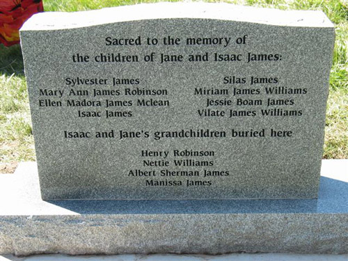 Jane Elizabeth Manning James Grave